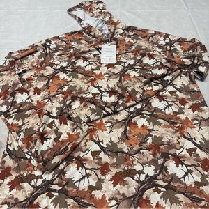 Men's quick dry camouflage hoodie with uv protection, size medium